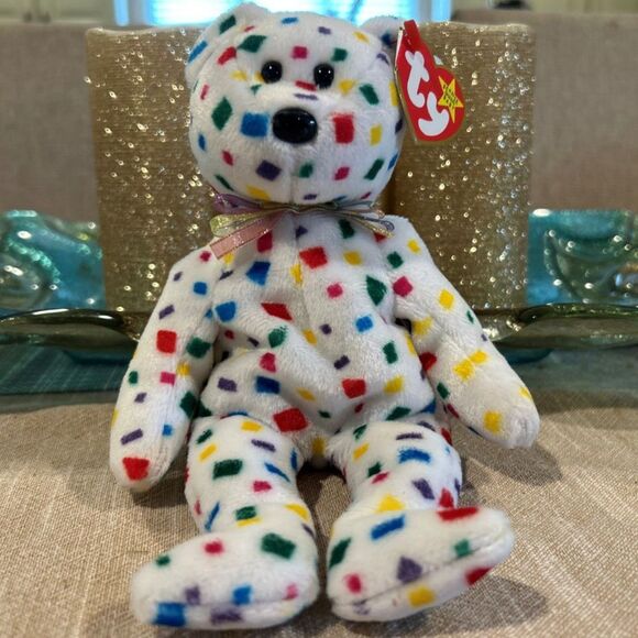 Ty 2K Millenium Beanie Baby Teddy Bear - Picture 1 of 3